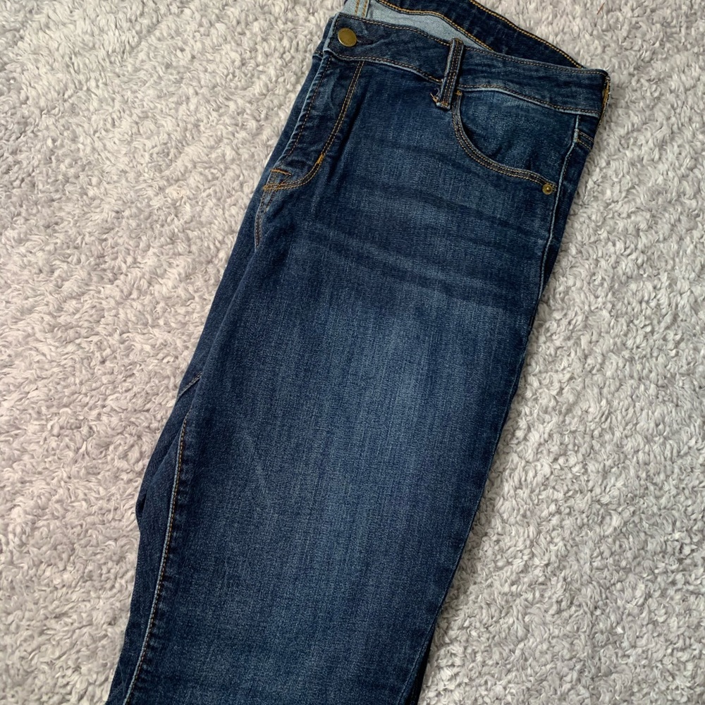 Dark blue jeans
